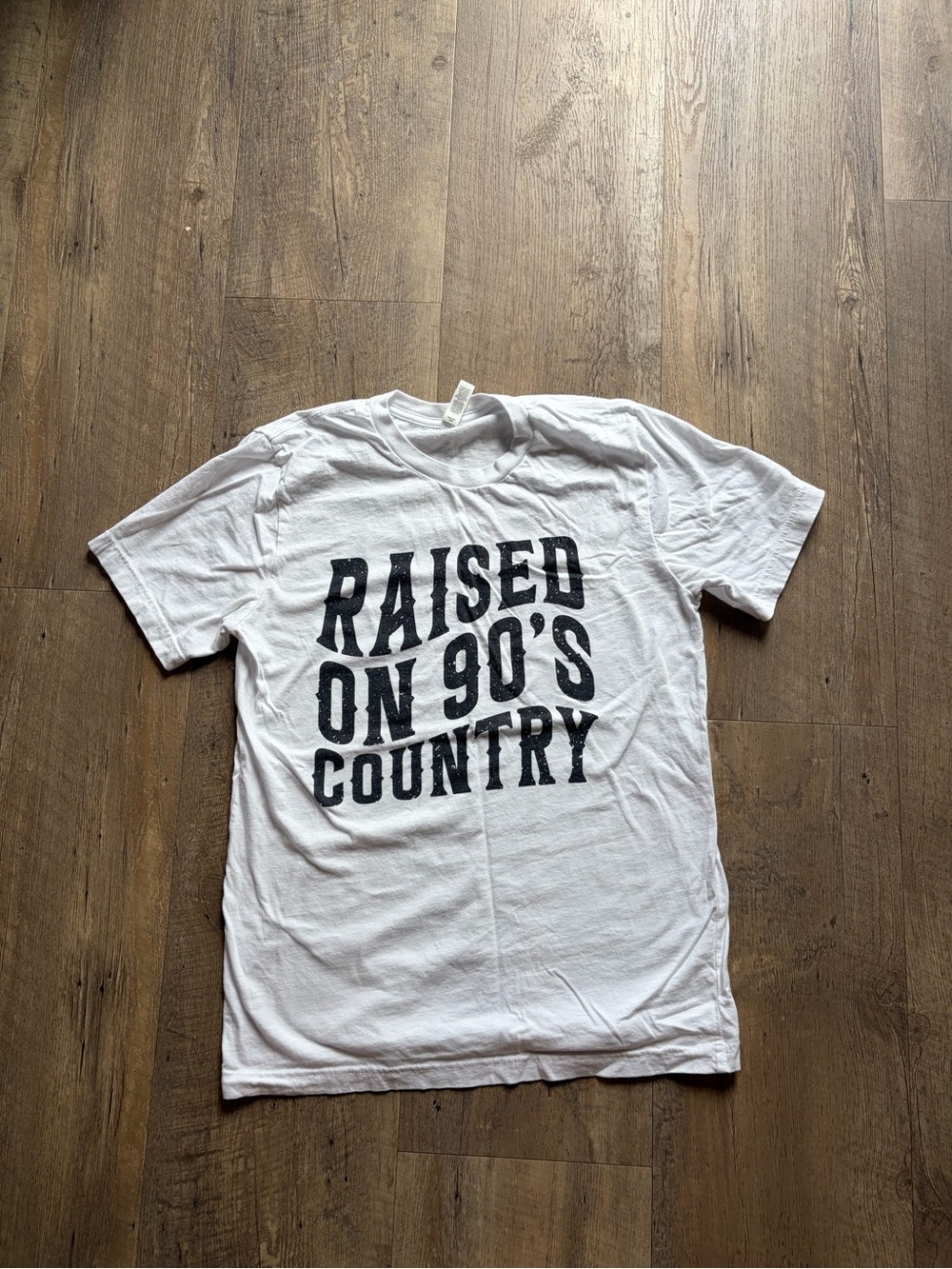 Raised on 90’s Country Graphic Tee White Size Medium